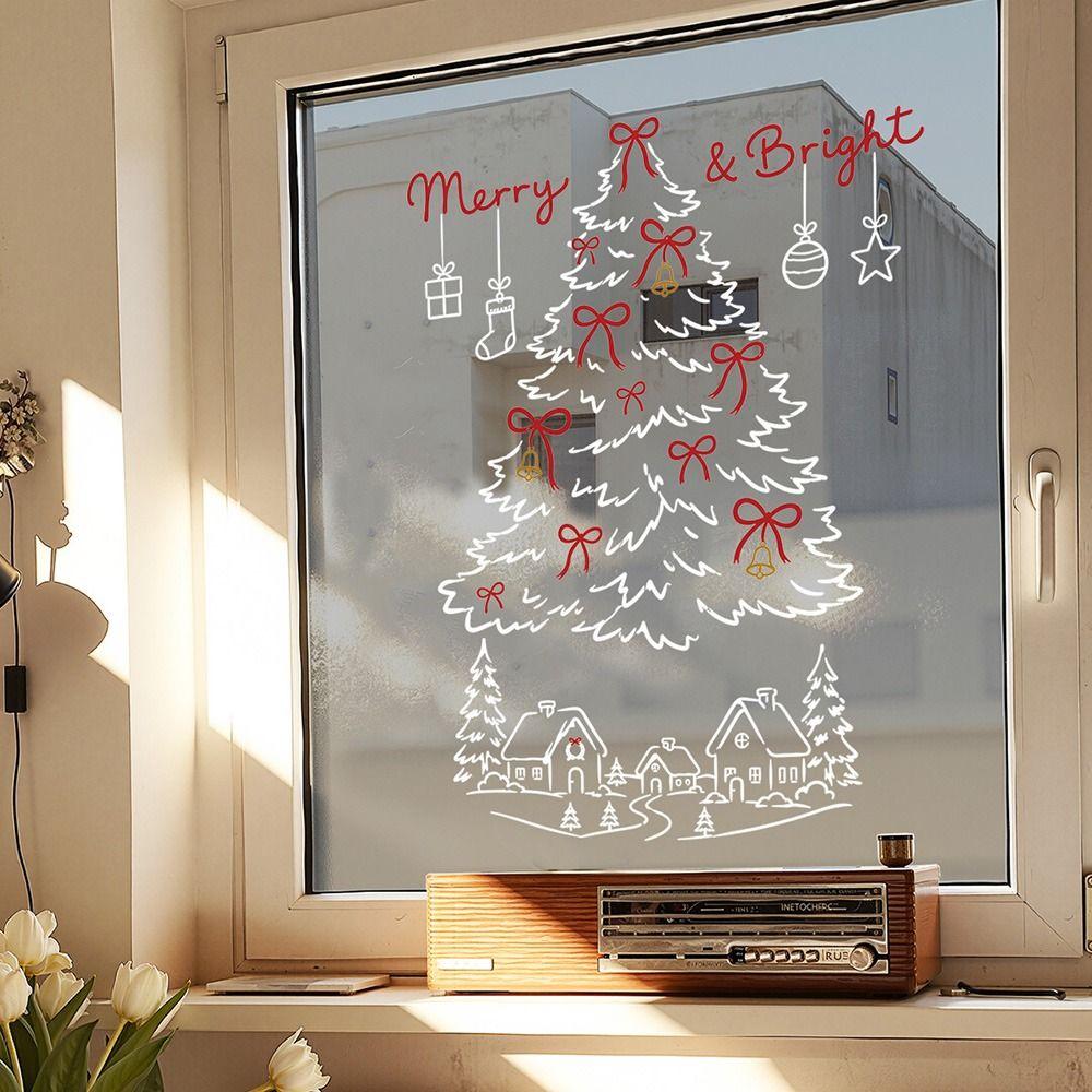 Colorful Glass Cling Decals Static Shopwindow Decorative Sticker  Home Decoration