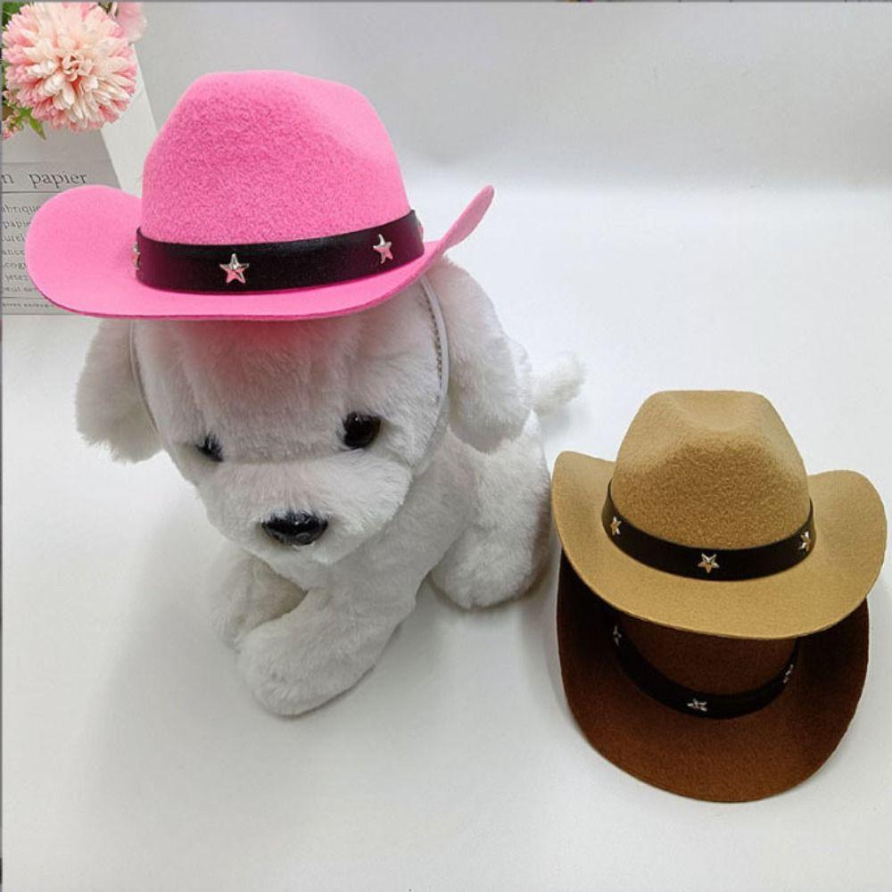 Pet Accessories Dogs Cat Caps Summer Cowboy Hats Funny Pet Dog Hat
