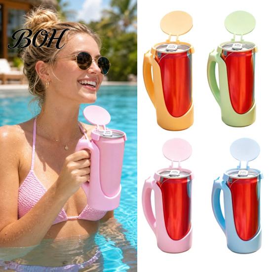 Portable Drink Lid Can Cover for Soda Cans, Snap on 11/12oz Coke Sparkling Flexible Seal Water, Splash Proof Leak Guard Car Cup Holder, Reusable