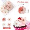 50pcs Edible Cherry Blossom Cake Toppers, Wafer Paper Flower Decorations for Cupcakes, Wedding, Birthday, and Party Cakes