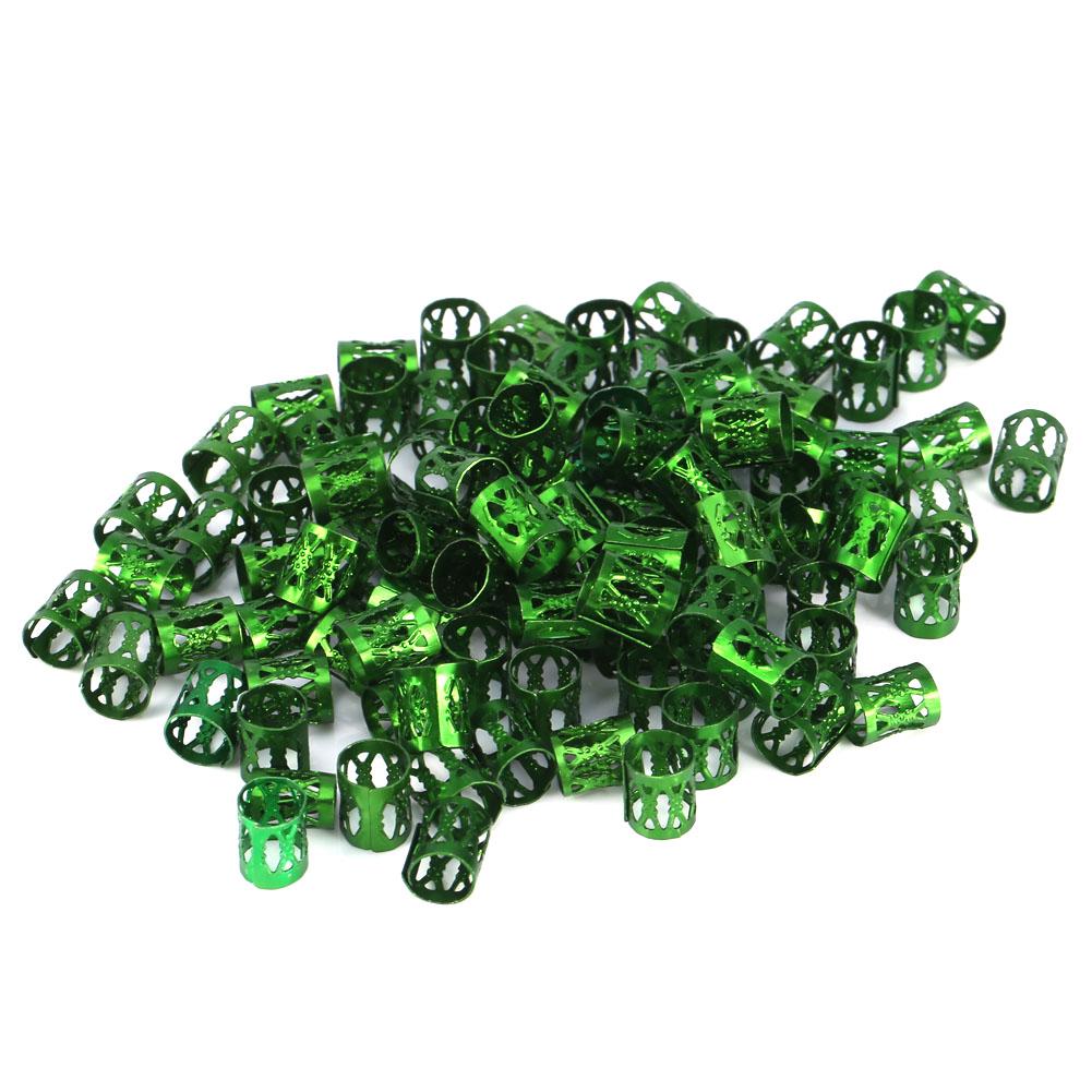 Hair Beads 100PCS/Bag New Colorful Hair Braiding Beads Rings Cuff Styling Decoration Tools 7 Colors Hair Braid Rings