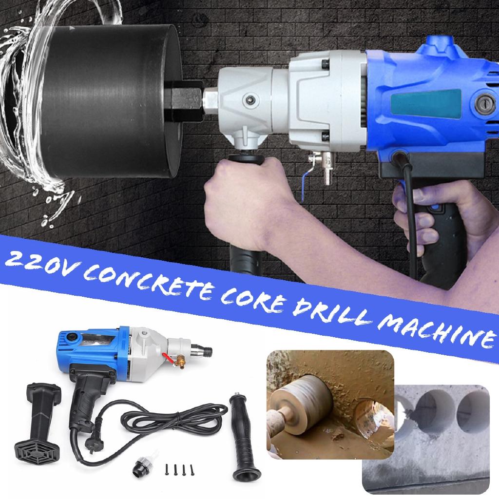 220V 1900W Diamond Core Drill Wet 118mm Handheld Concrete Core Drilling Machine with Water Pump Accessories