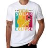 Eclipse Souvenir Total Solar Sclipse Funny Vintage Retro USA  TShirt Fashion Simple Casual Tee Shirt