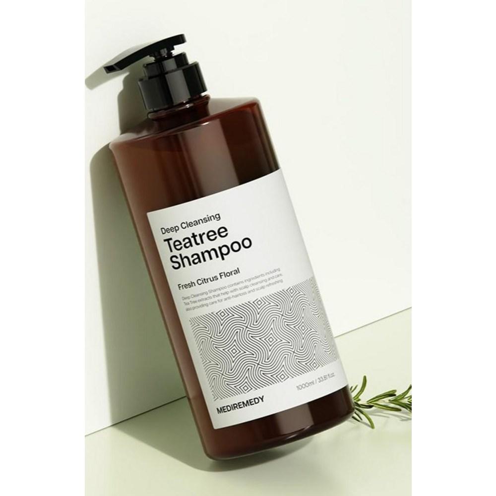 Шампунь против выпадения волос с маслом чайного дерева Medi Remedy Tea Tree Oily Hair Loss 1000 мл + подарочная упаковка, 4 шт.