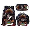 Bbq Ena Dream Pattern Printing Backpack Lunch Bag Pen Case Set For Student Gift