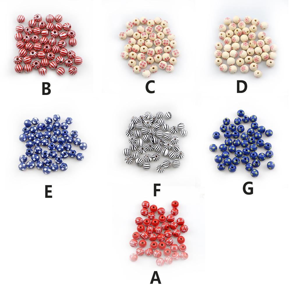 Деревянные разделительные бусины DIY Декоративные бусины-спейсеры Карманный набор швейных бусин Шармы для браслетов Ювелирные изделия Ручная работа Рукоделие