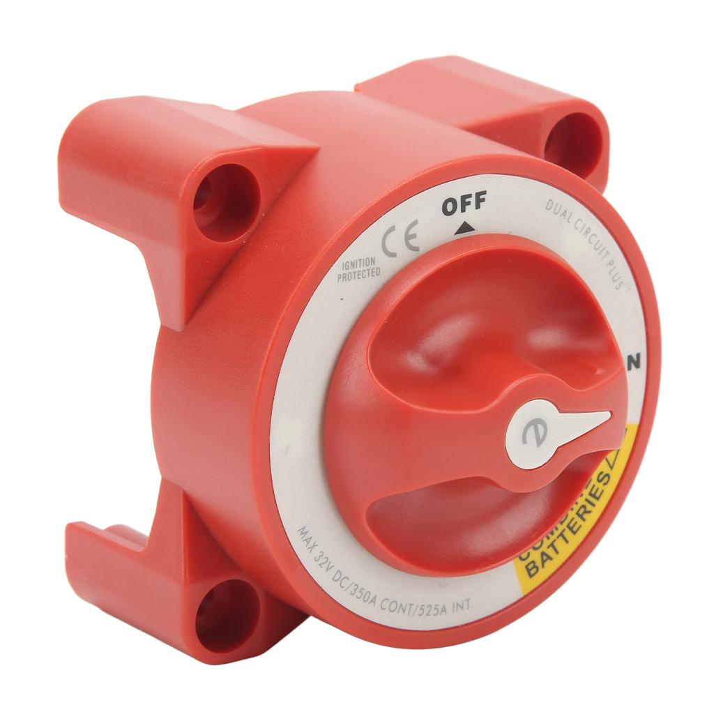 350A Battery Isolator Switch Waterproof 4 Studs Rotary Knob On Off Switch for Marine Boat RV