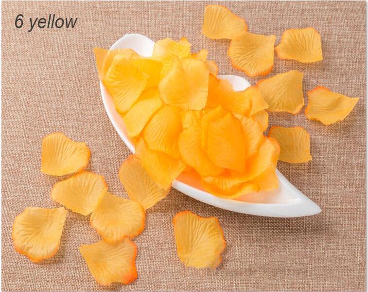 100 шт./пакет Шелковые лепестки роз Искусственные цветы Свадебные мероприятия Украшение стола Товары для вечеринок Конфетти AVE