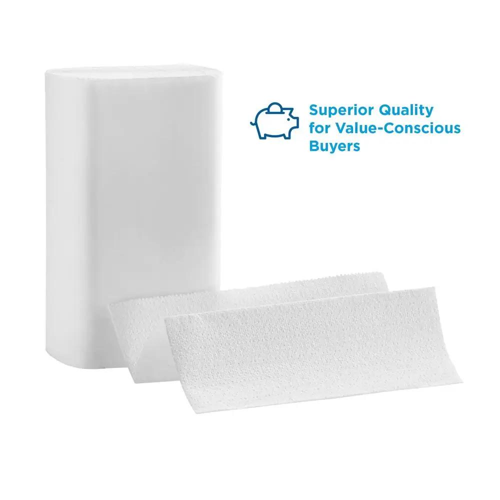 Blue Select Multi-Fold 2 Ply Paper Towel 9 1/5 x 9 2/5 White Absorbing Hand Drying Elegant Design Multipurpose 2000 Towels CT