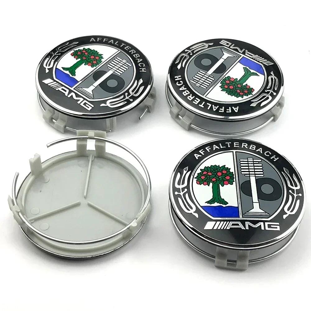 Колпачок ступицы колеса Mercedes Benz 4 шт 75 мм Колпак для Mercedes AMG Яблоня B w204 w211 w205 W212 w203 w213 w124 автомобильные аксессуары