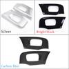 2 Pcs Carbon Fiber ABS Chrome Seat Frame Trim Cover For Land Rover Discovery 5  For Land Rover Range Rover Velar RR