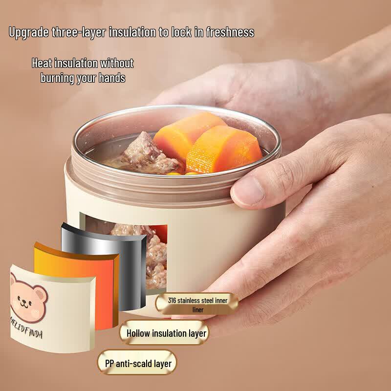 316 Stainless Steel Microwaveable Insulated Lunch Box