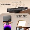 Mobile Phone Fill Light Rechargeable RGB LED Straight Pocket Video Photography Lighting On For Mobile Phone Make Up Fill Light