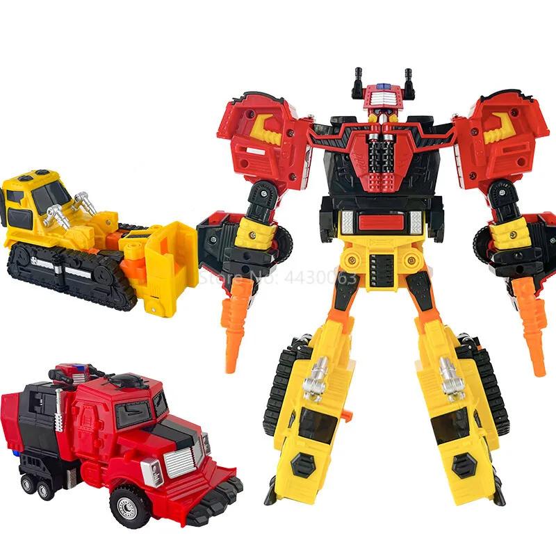 2 В 1 Робот-трансформер Carbot в Машину Игрушки Фигурки Трансформирующаяся Машина Инженерный Грузовик Транспортное средство Игрушка