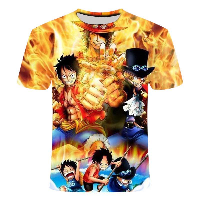 Женская футболка One Pieces в стиле аниме, новинка, модная футболка оверсайз с графическим принтом японской манги, свободный топ в стиле аниме
