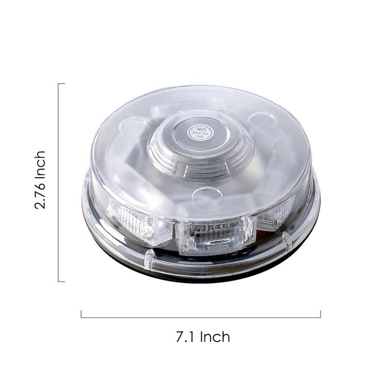 Magic colorM Police Light Flashing Beacon Strobe Alarm Signal LED Roof Warning Emergency Lamp LED Red Blue Car Truck Magnetic