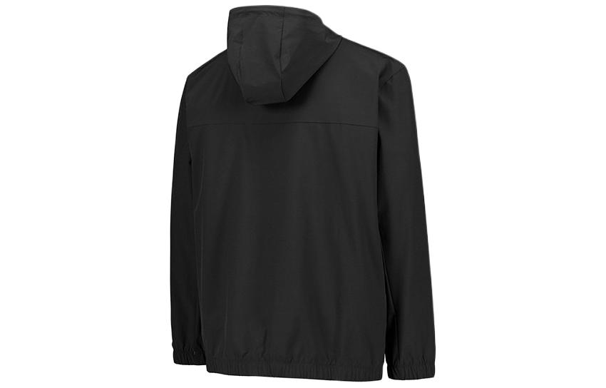 New Balance Мужская черная беговая куртка с капюшоном на молнии MJ41018-BK