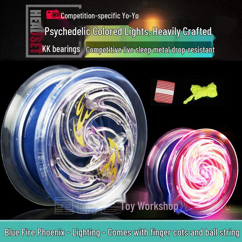 Чудо-девочка Светящийся металлический йо-йо с автоматической втяжкой для детей