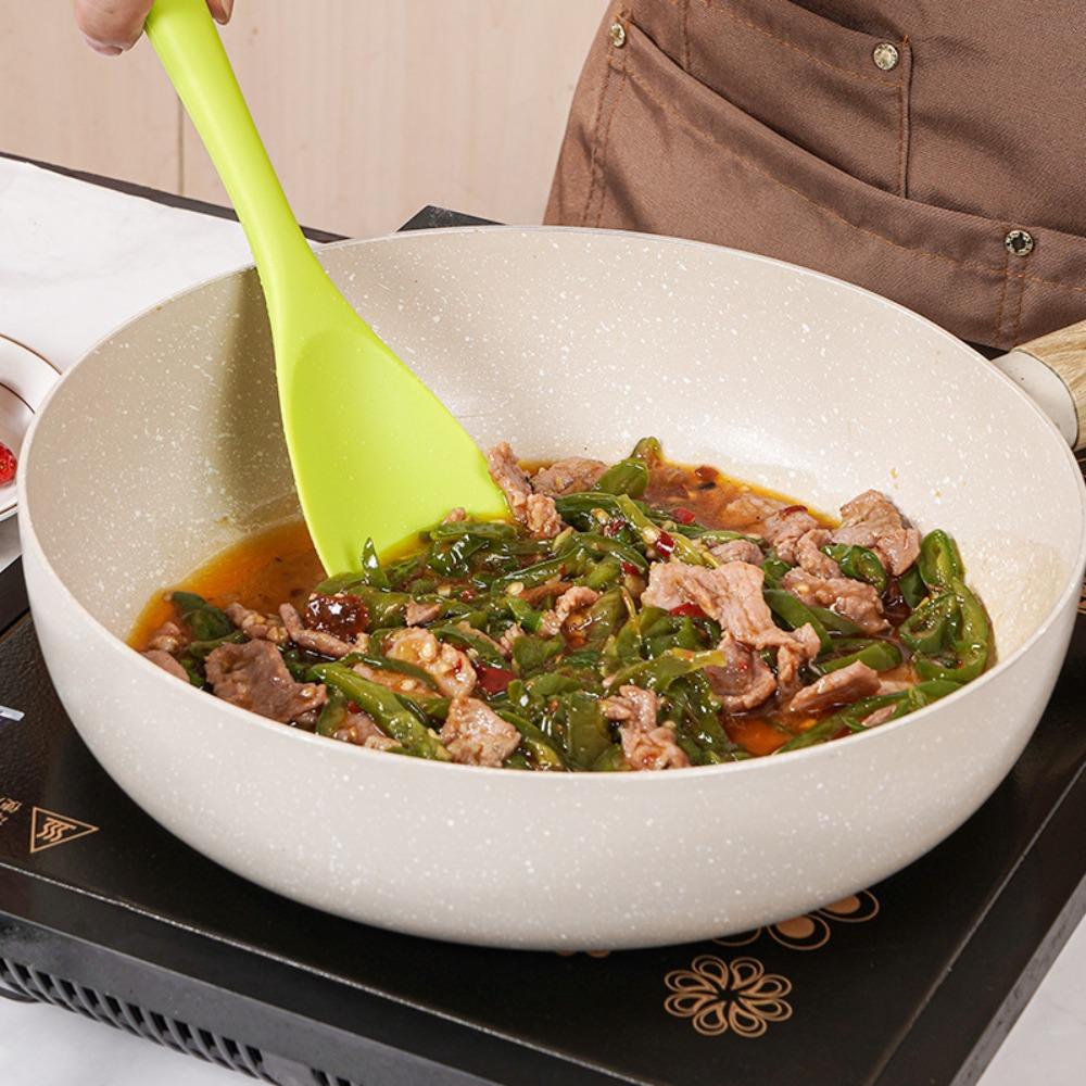 Heat Resistant Mixing Scraper Non Stick Duck Tongue Shovel Salad Mixing Spoon Butter