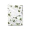 Watercolor Palm Trees Baby Blanket for Boy Girl Green Palm Trees Soft Swaddle Blanket Summer Beach Flannel Receiving Blankets for Toddler Baby
