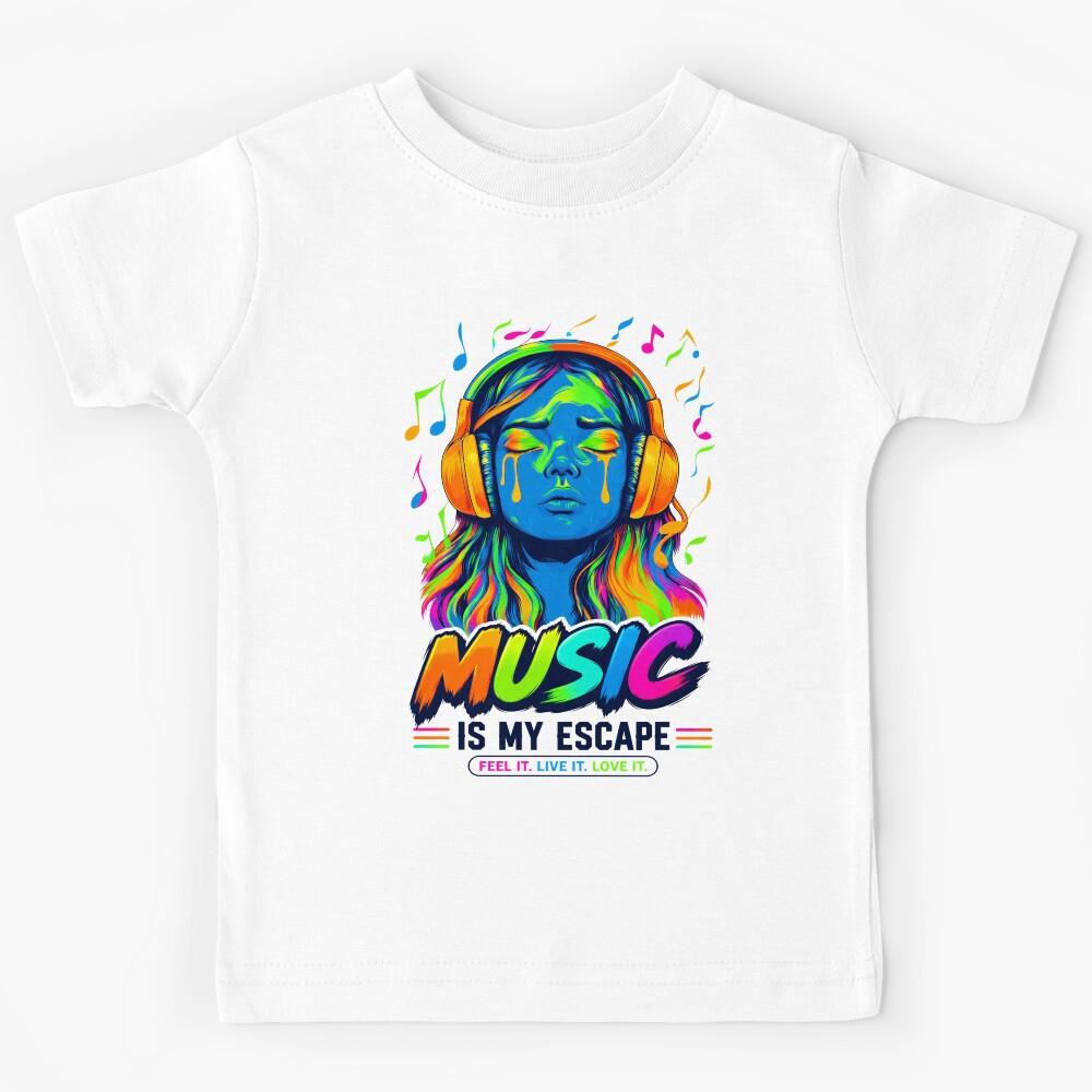 Music Is My Escape Kids T-Shirt
