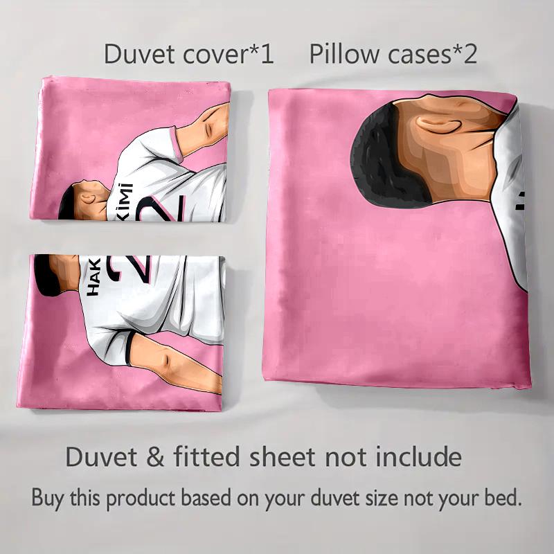 Footballer with jersey. Bedding sets Duvet cover sets Duvet covers Pillowcases(1 * Duvet Cover 2 * Pillowcases, without duvet insert)