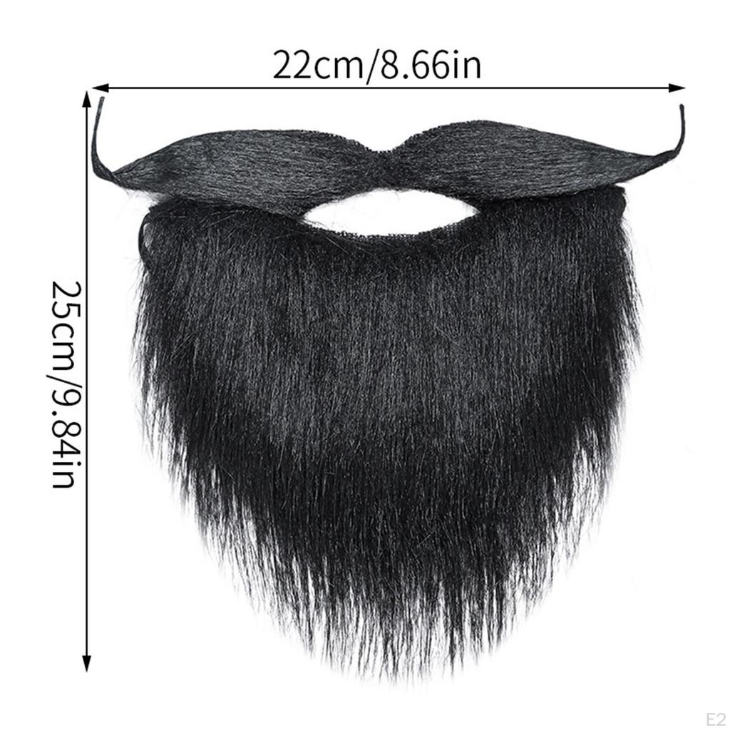 Facial Hair Funny Costume Fake Mustache for Halloween Festival Props Holiday Men