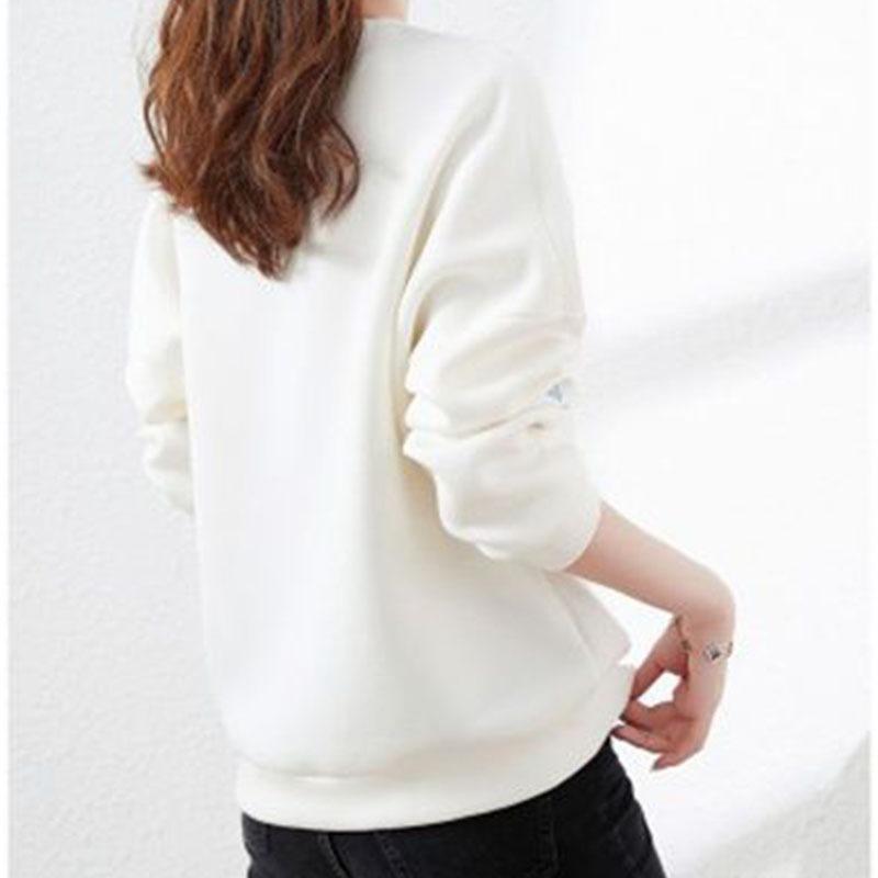 Вышитая одежда с длинными рукавами, корейский стиль, толстовка с капюшоном, женская модная верхняя одежда на весну