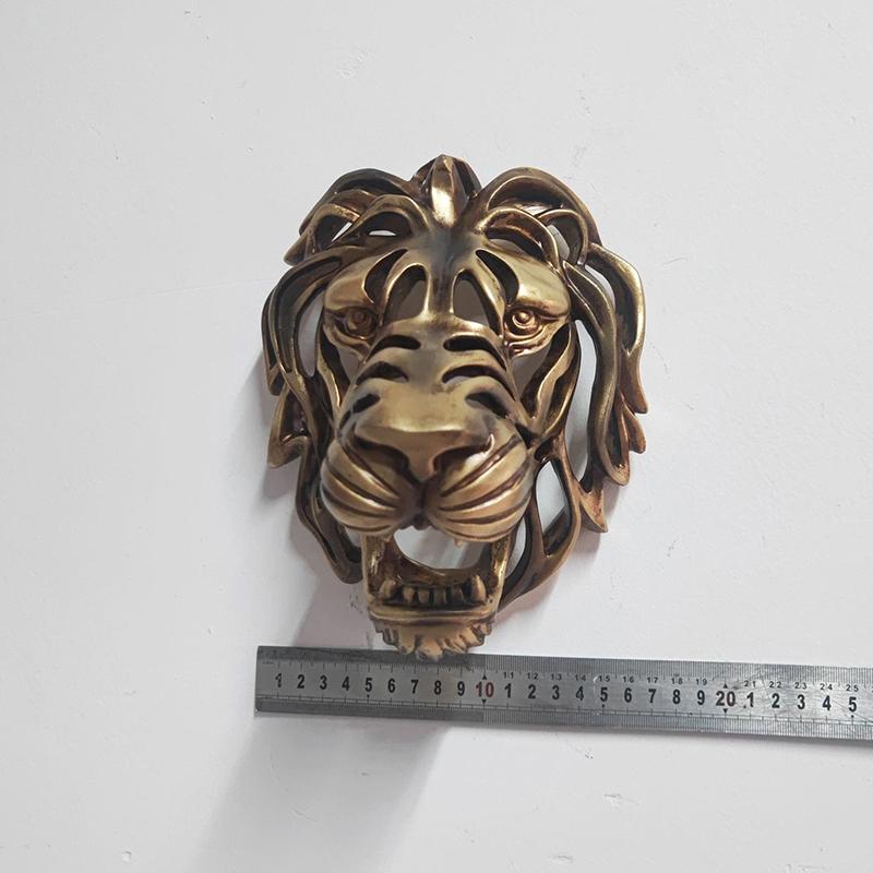 Голова льва украшения настенное искусство статуя животного смола коридор спальня комната