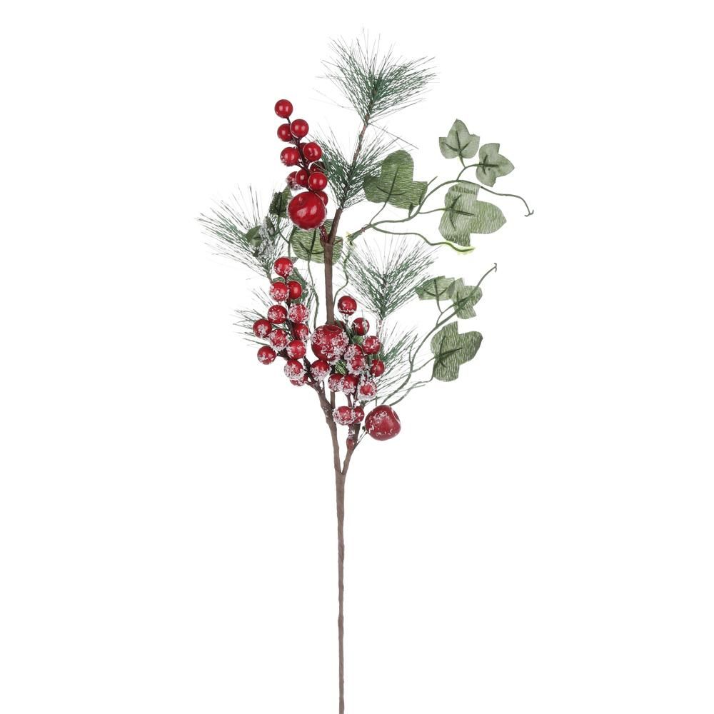 Растение, украшение дома, рождественские черенки, искусственные ветки деревьев, сосновая шишка, имитация красных ягод