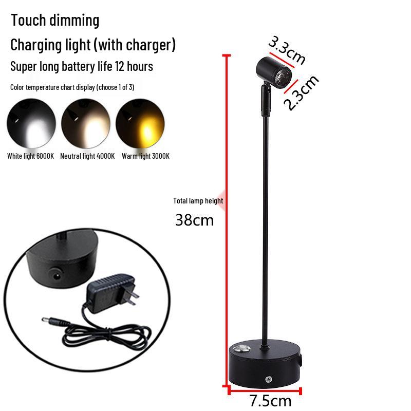 Tri-Color Touch Dimming Jewelry Display Light