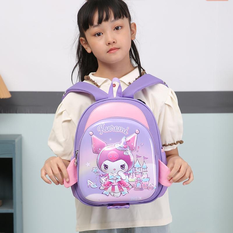 Melody Kuromi Cinnamoroll School Bag Featuring Cartoon Pattern And Loadreducing Design For Preschool Kids