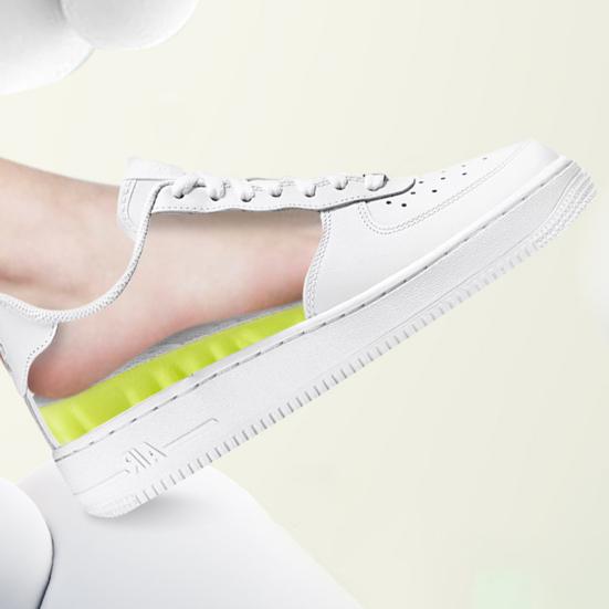 Yousheng 1 Pair Breathable Insoles Moisture-Absorbing Shock Absorbing U-Heel Support Sports Shoes Inserts Comfortable Walking Shoe Insoles