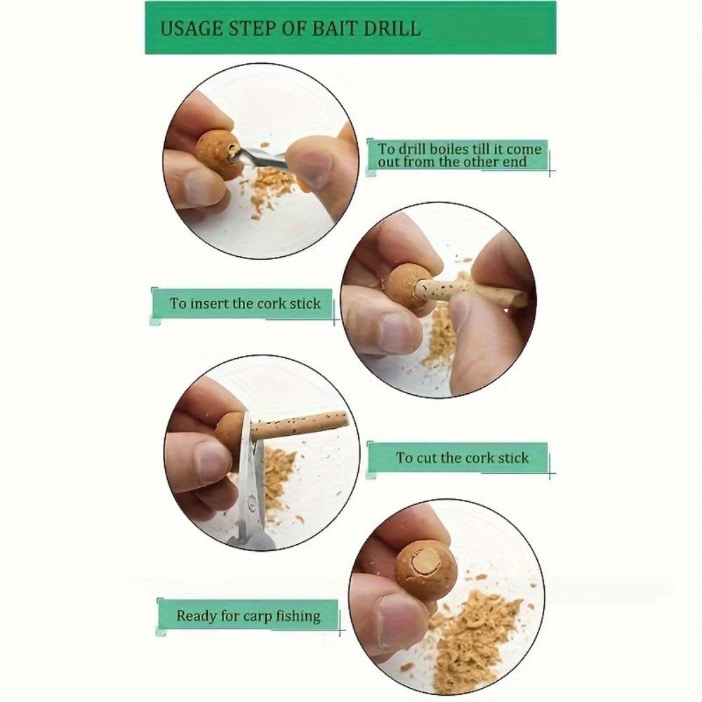2025 Аксессуары Наживка Сверло Бойлы Хлопковая нить Микро стопор для наживки Оборудование Материал Карповая приманка Рыболовные снасти