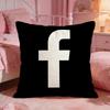 Media Platform Ffacebook Cushion Cover Premium Comfort Reversible Pillow Cove Two in One Design for Any Room  Car Interior