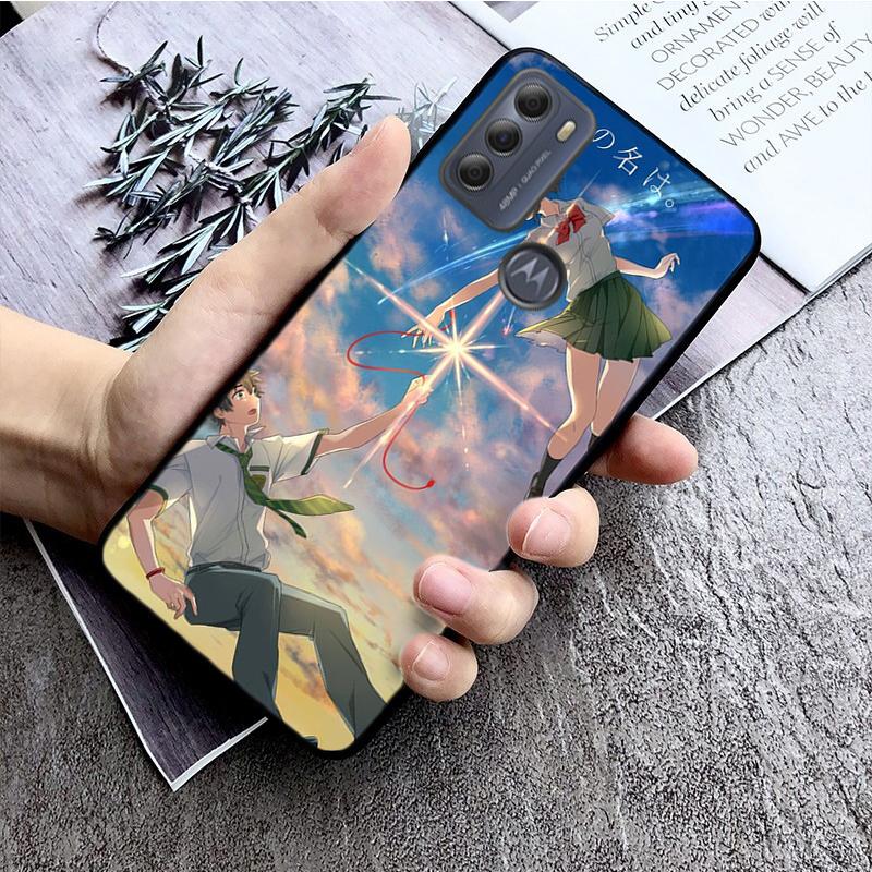 Чехол Kiminonawa Your Name для телефона Motorola Moto E32 E20 E40 G22 G52 G20 G30 G100 G60 G50 G10 GPure GStylus G9 One Action Macro