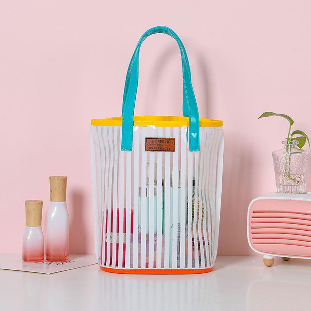Новая прозрачная переносная сумка большой емкости Jelly Bag Летняя пляжная сумка Сумка через плечо Сумка для покупок MIT