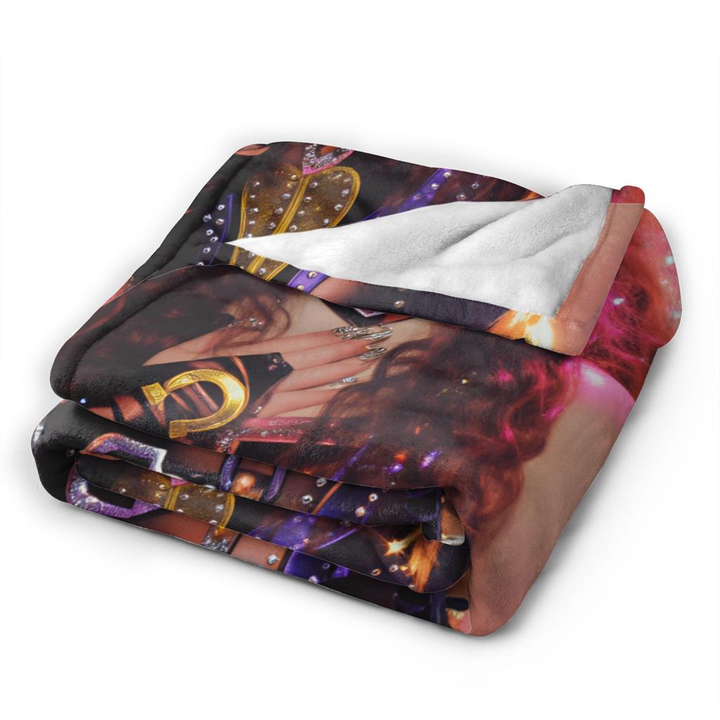 Warm Blankets Children Travel Chappell Roan Midwest Princess Throw Blanket Flannel Bedspread For Couch Chair Sofa Bed Cover