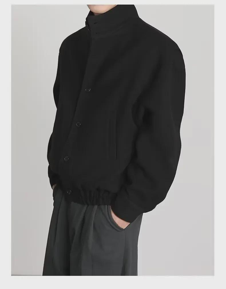 Модная мужская куртка весна/осень 2024 года: Главная улица Гонконга, японский Харадзюку, корейские мотивы, свободный крой.