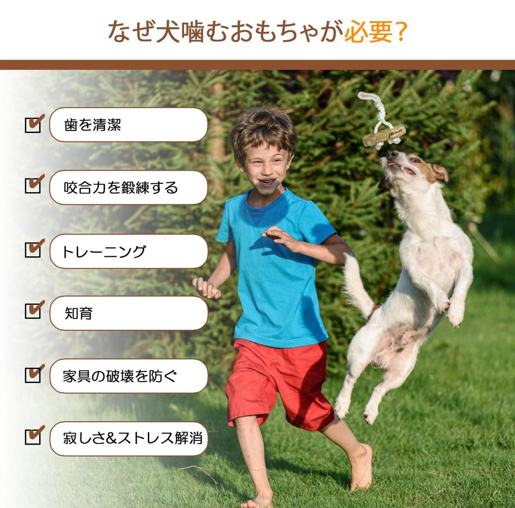 Игрушка для жевания собак BETO PET Кофейное дерево с двойным хлопком Развивающая игрушка Кофейное дерево Чистка зубов Снятие стресса Натуральный натуральный кофе Дерево Хлопок Сделано