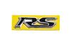 RS Lettering Black with Chrome (95mm X 25mm)