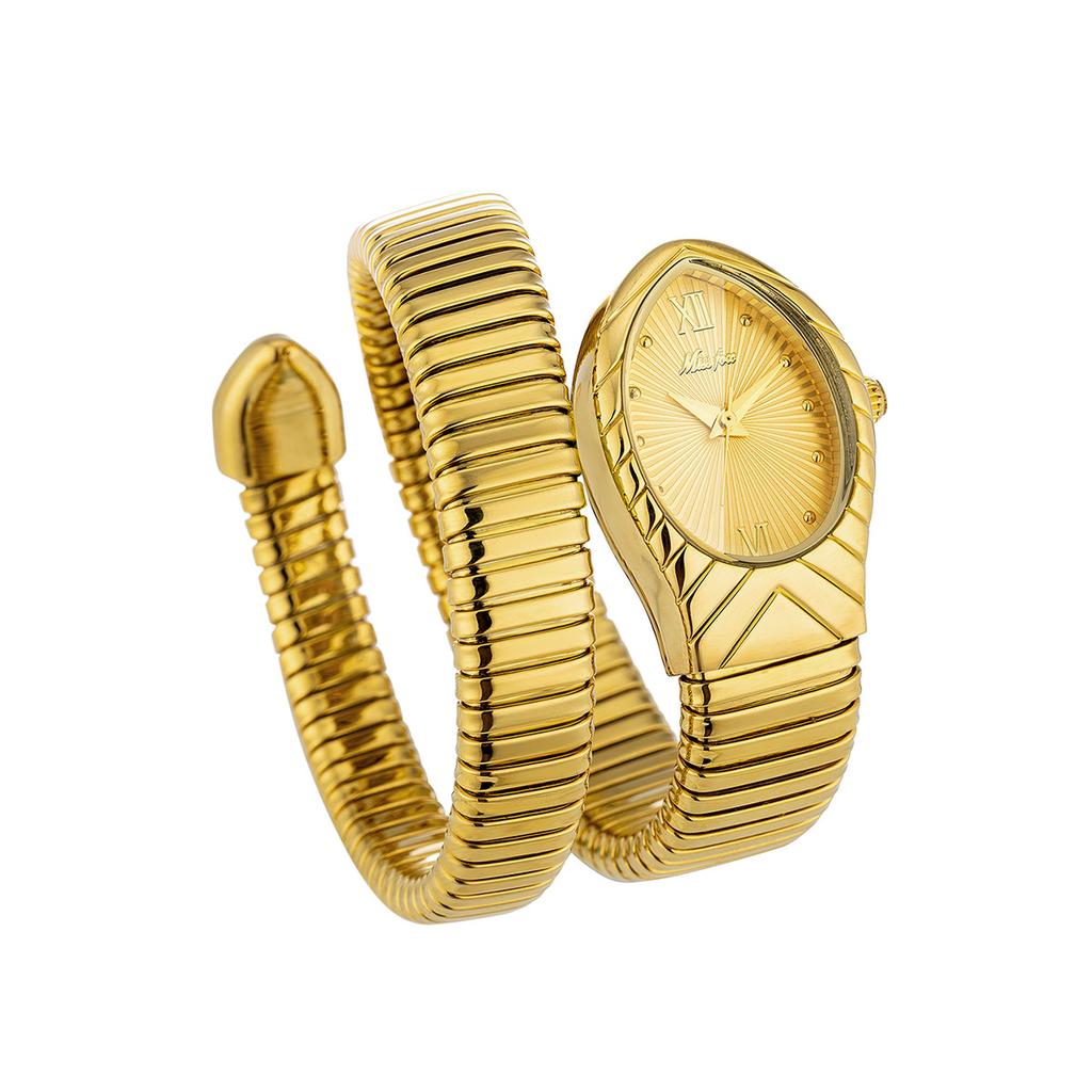 Классические часы в форме змеи для женщин, золотые, серебряные, масштабируемые, женские часы, блестящие, с бриллиантами, кварцевые, женские наручные часы