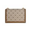 Tory Burch T Monogram Jacquard Woven Leather Trimmed Shoulder Bag Small Women Shoulder Bag Hazelnut-Brown 135845-371