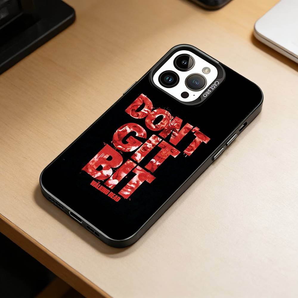 TWD-W-Walking D-Dead Phone Case For iPhone 17,16,15,14,13,12,11 Plus,Pro Max,XS,Colored Silver Plated Inside Cover
