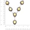 Lemon Topaz Gemstone Friends Jewelry Necklace Set 18-20''