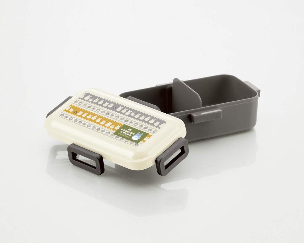 Skater Bento Single Made in Dishwasher and Microwave Ghibli Mini Totoro Box, 530ml, Tier, Japan, Leak-Resistant, 4-Point Lock, Safe, Design, PFLB6AG-A