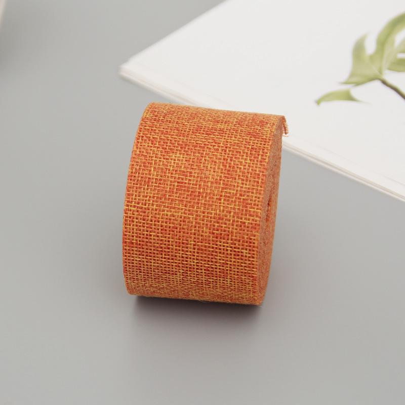 Свадебный декор своими руками: Цветная лента, имитирующая лен, рулон из полиэстера 5 см