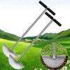 Useful Half Moon Shape Lawn Trimming Rust-proof Manual Edge Trimmer with Handle Lawn Edger Garden Equipment Trimming Shovel