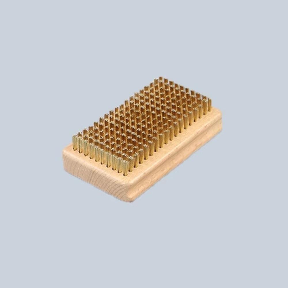 Nylon Bristle Ski Waxing Brush Brass Bristle Snowboard Maintenance Tool Ski Tuning