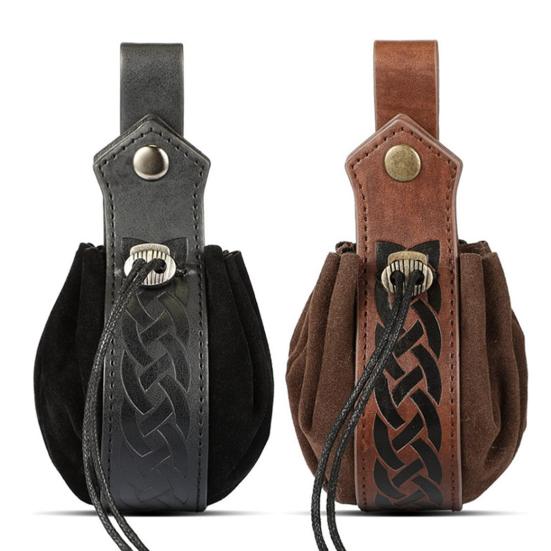 Ренессансный пояс с бутылочками для зелий, регулируемая поясная сумка из искусственной кожи, аксессуар для костюма на Хэллоуин или викинга